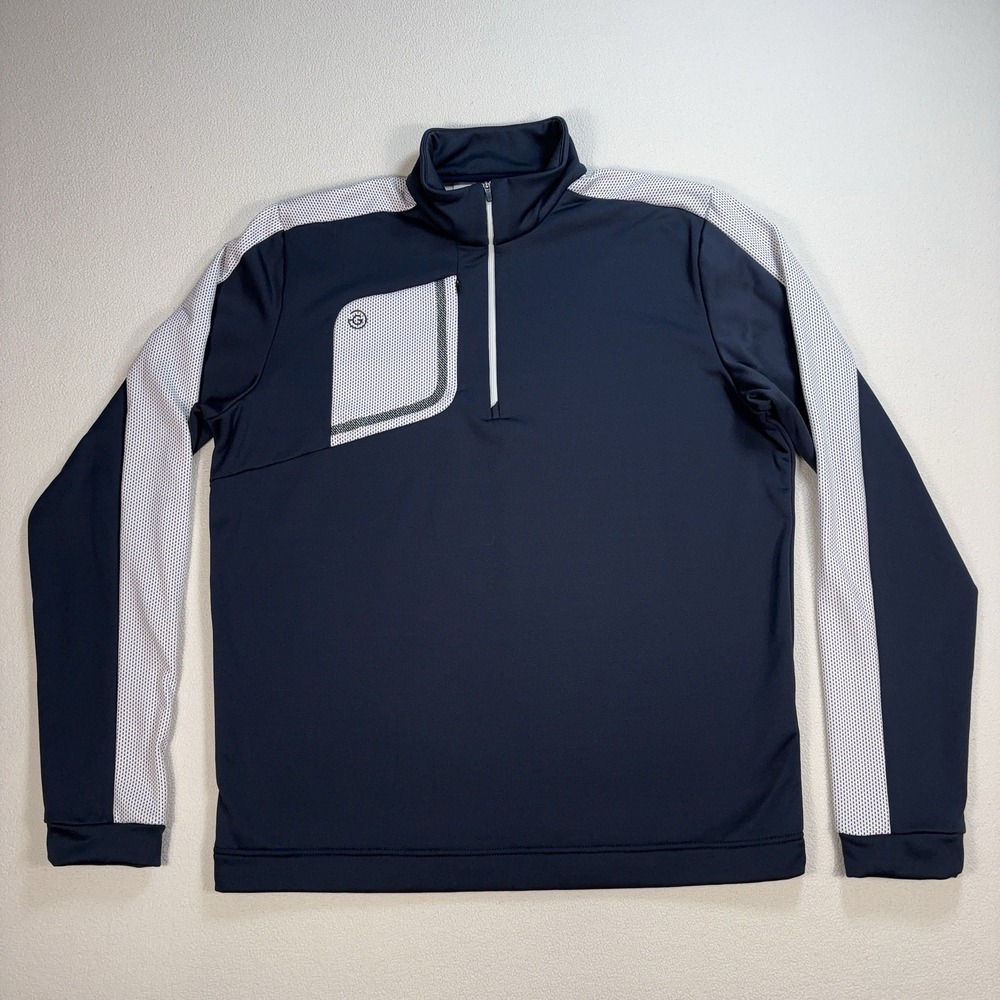 Galvin Green Dwight 1/4 Zip Men's XL Navy Golf Stretch Pocket Performance